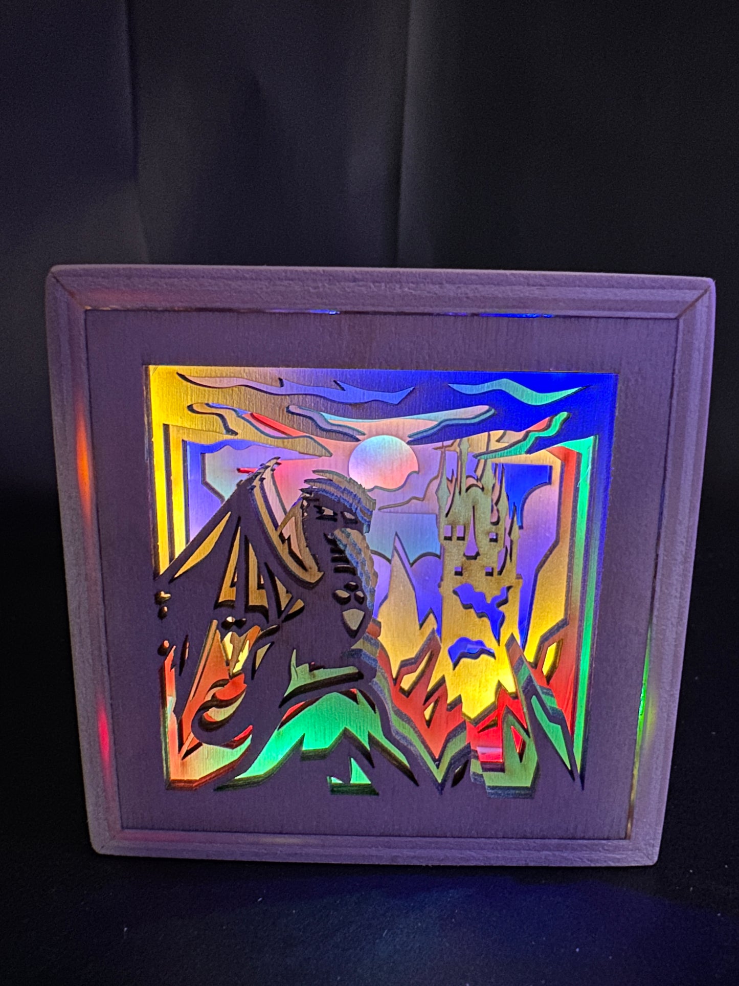 Layered Wooden Light Box