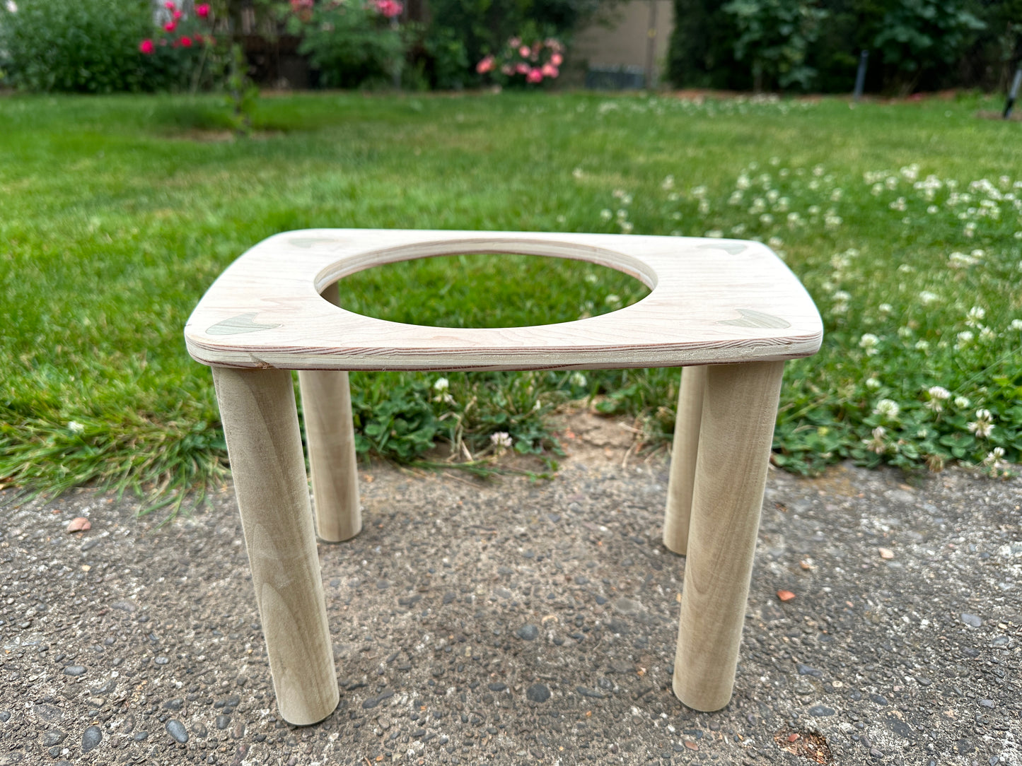 Mid Century Modern Pet Bowl Stand