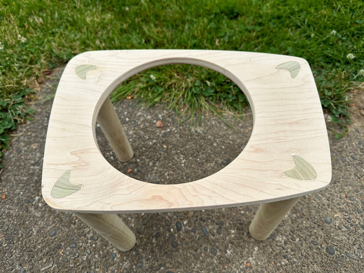 Mid Century Modern Pet Bowl Stand