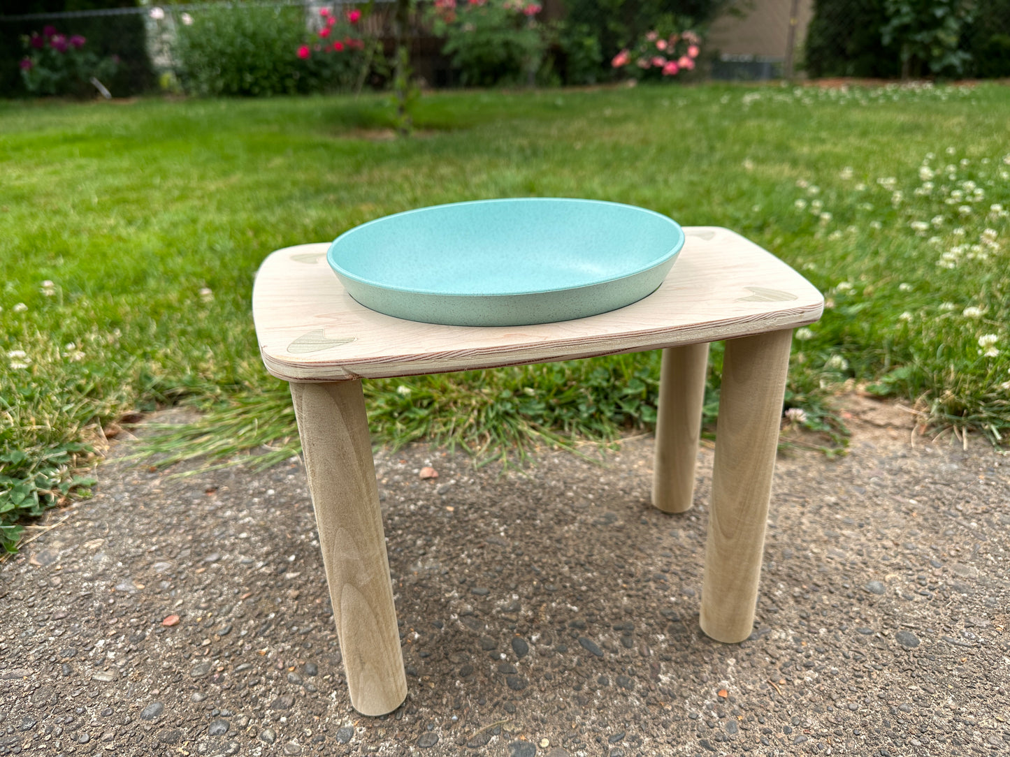 Mid Century Modern Pet Bowl Stand