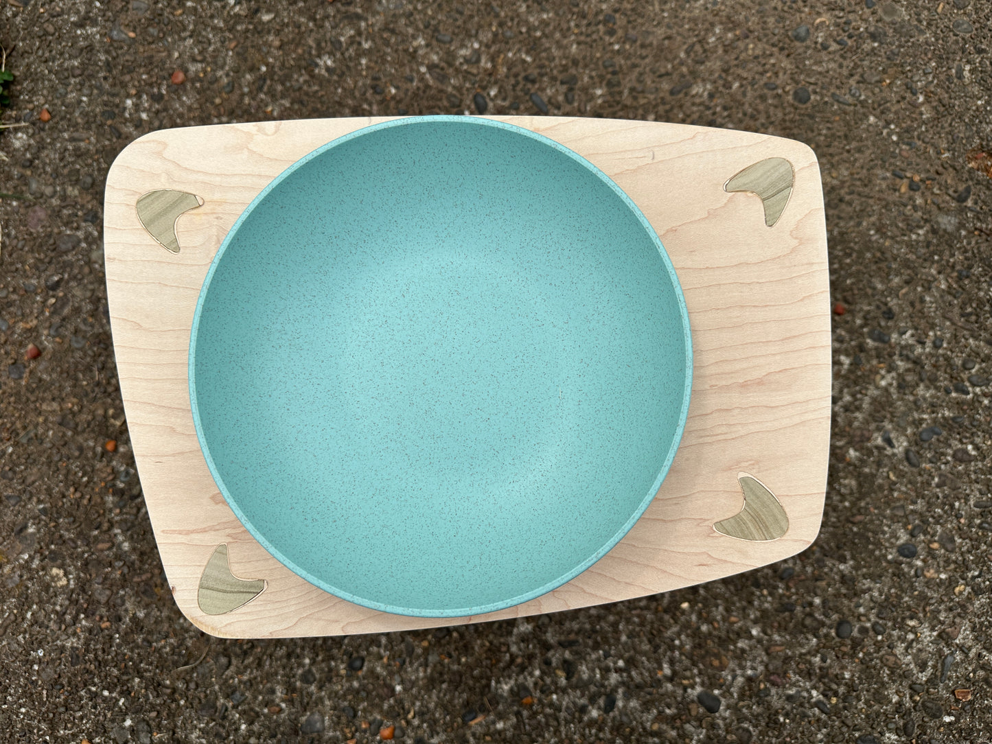 Mid Century Modern Pet Bowl Stand