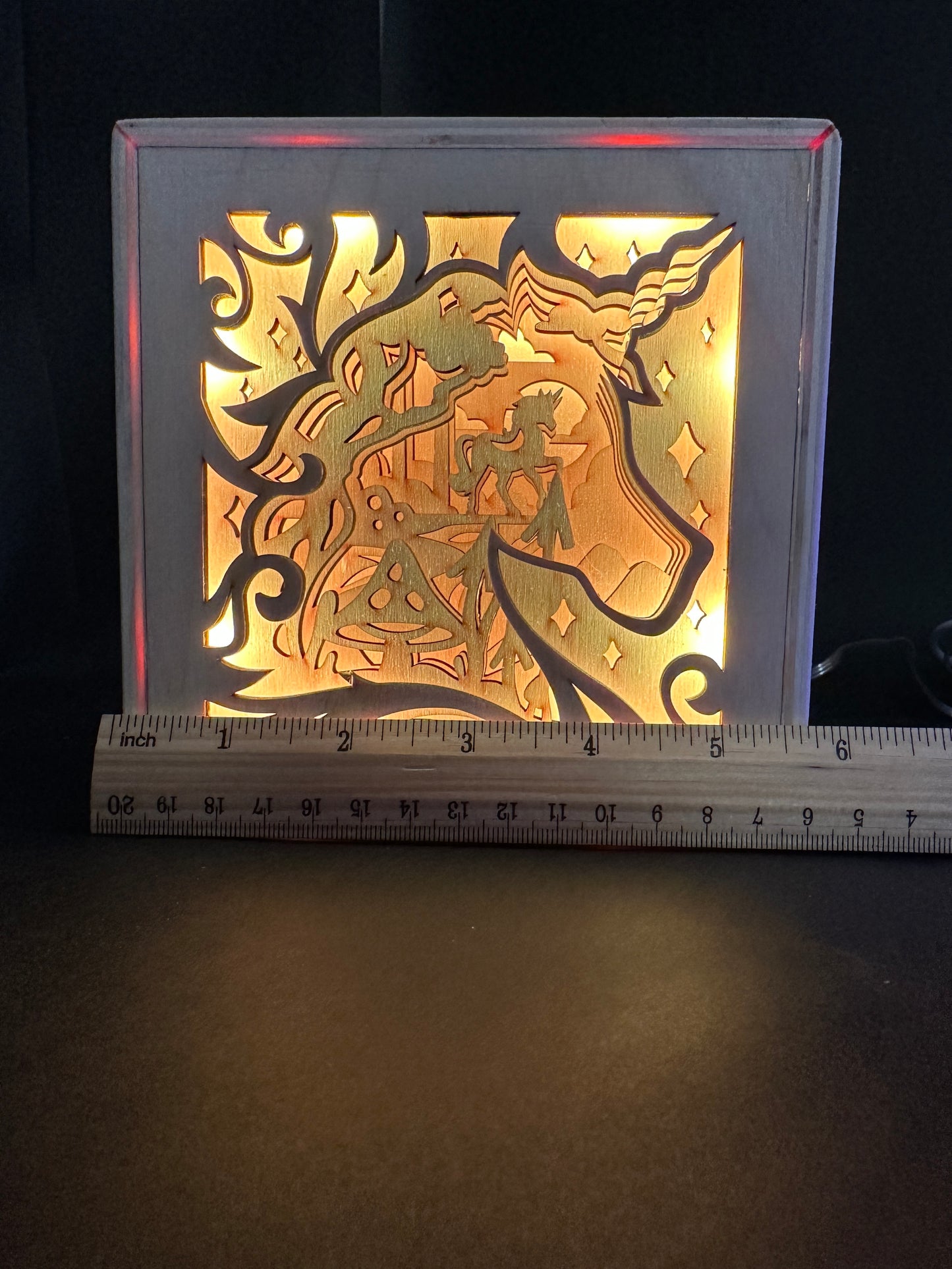 Layered Wooden Light Box